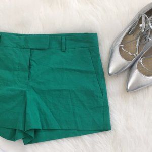 Theory MYRRH green Bennie Crunch Shorts